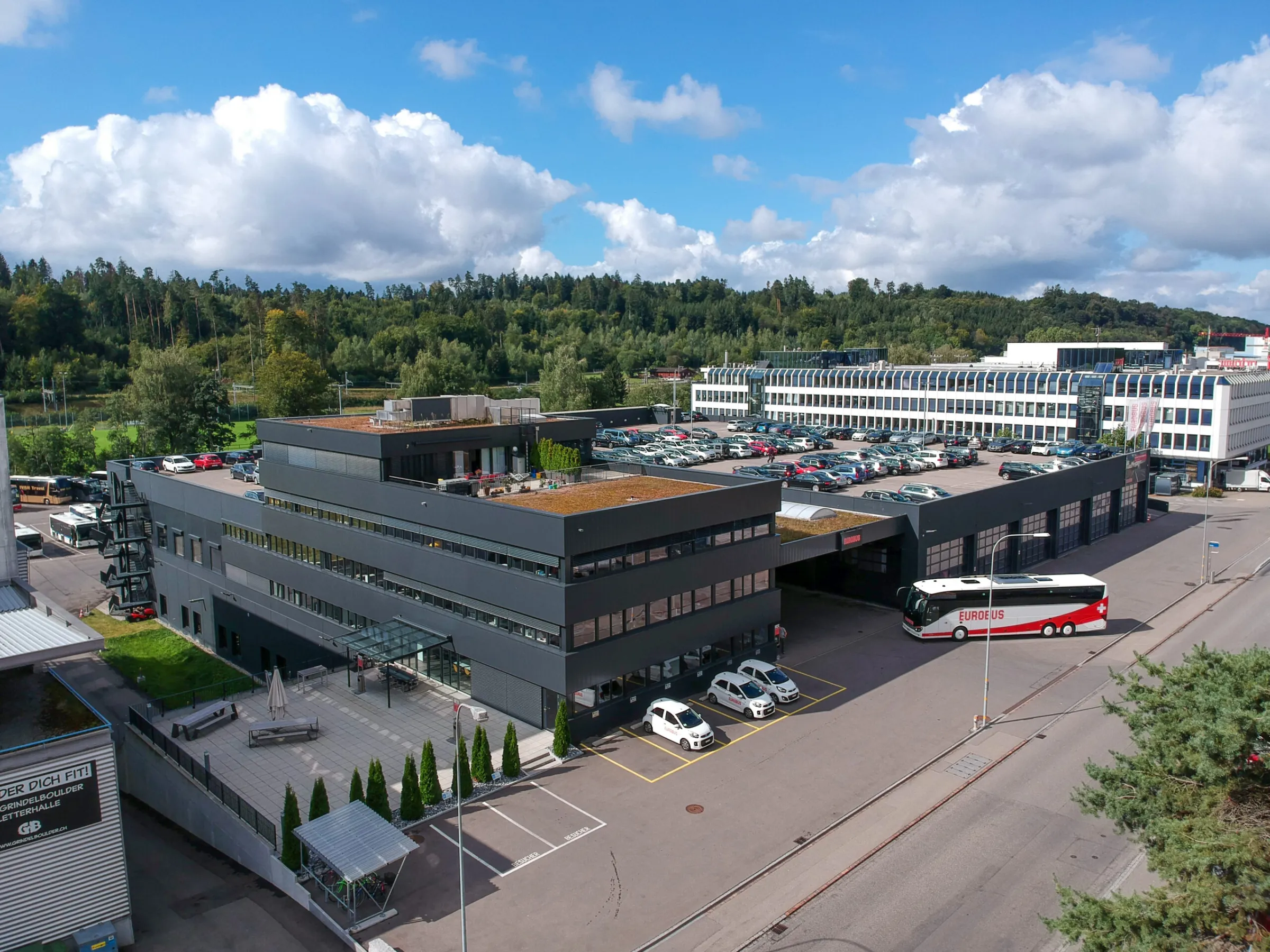 La sede EUROBUS di Bassersdorf vista dall’alto